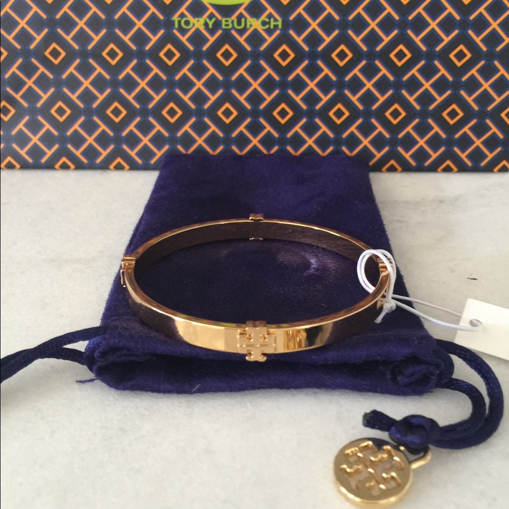 Tory Burch Gold Logo Bangle